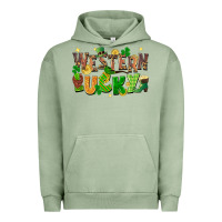 Pigment Oil Green western lucky St. Patricks Day Urban Hoodie - FaDigitalArtStudio