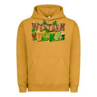 Pigment Peanut Butter western lucky St. Patricks Day Urban Hoodie - FaDigitalArtStudio
