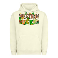 Pigment Pistachio western lucky St. Patricks Day Urban Hoodie - FaDigitalArtStudio