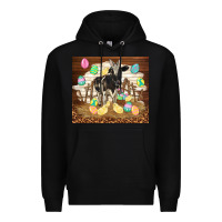 Black cow and chick easter Premium Hoodie - TumblerDesignByShophia