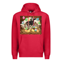 Cardinal cow and chick easter Premium Hoodie - TumblerDesignByShophia