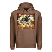 Chestnut cow and chick easter Premium Hoodie - TumblerDesignByShophia