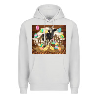 Dove Grey cow and chick easter Premium Hoodie - TumblerDesignByShophia