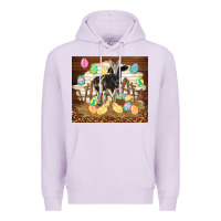 Lilac cow and chick easter Premium Hoodie - TumblerDesignByShophia