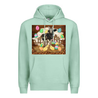 Seafoam cow and chick easter Premium Hoodie - TumblerDesignByShophia