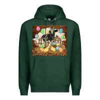 Sports Green cow and chick easter Premium Hoodie - TumblerDesignByShophia