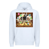White cow and chick easter Premium Hoodie - TumblerDesignByShophia