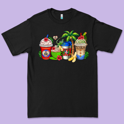 Dominican Republic Coffee Cups Premium Tee Designed By Adodesignshop