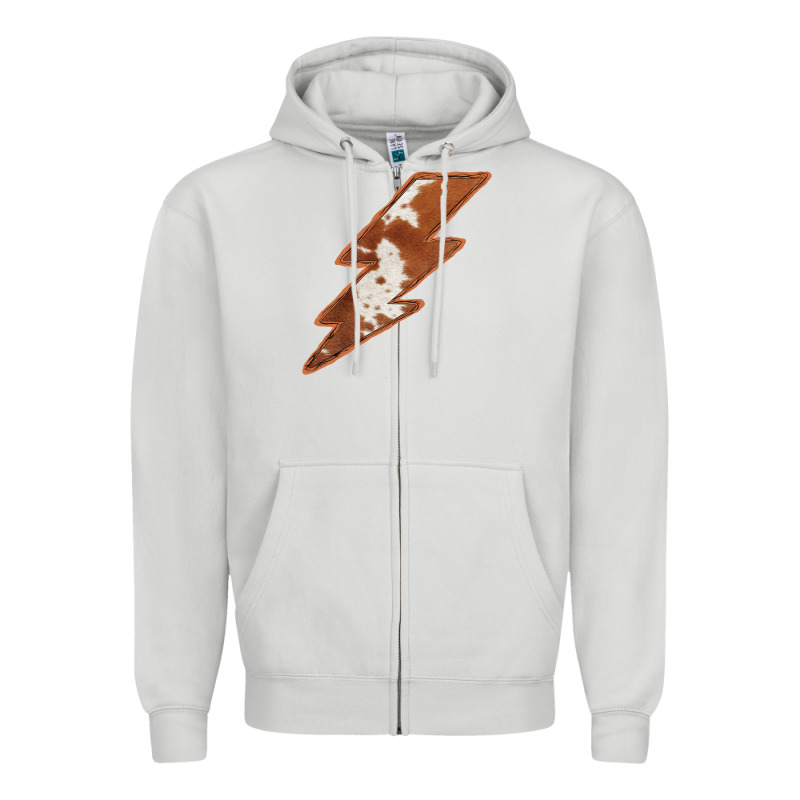 Cowhide Patterned Lightning Zipper Hoodie by Bettercallsaul | Teevron