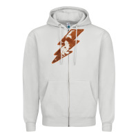 Dove Grey Cowhide Patterned Lightning Zipper Hoodie - Bettercallsaul