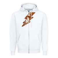 White Cowhide Patterned Lightning Zipper Hoodie - Bettercallsaul