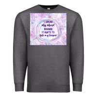 Charcoal Heather it hurts to bite my tongue Premium Sweatshirt - TumblerDesignByShophia