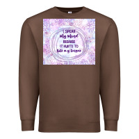 Chestnut it hurts to bite my tongue Premium Sweatshirt - TumblerDesignByShophia