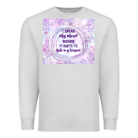 Dove Grey it hurts to bite my tongue Premium Sweatshirt - TumblerDesignByShophia