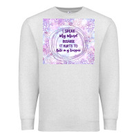 Oatmeal Heather it hurts to bite my tongue Premium Sweatshirt - TumblerDesignByShophia