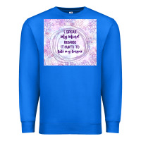 True Royal it hurts to bite my tongue Premium Sweatshirt - TumblerDesignByShophia