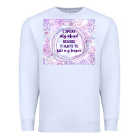 It Hurts To Bite My Tongue Premium Sweatshirt | Teevron