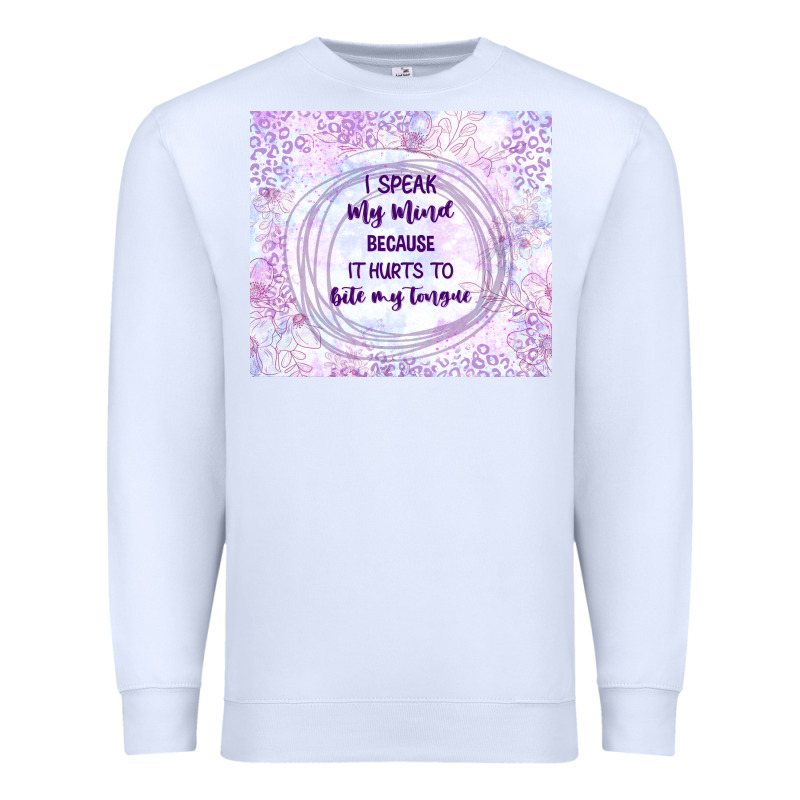 It Hurts To Bite My Tongue Premium Sweatshirt by TumblerDesignByShophia | Teevron