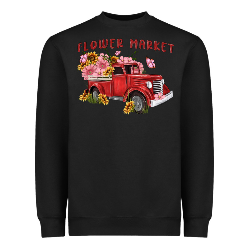 Flower Market Heavyweight Sweatshirt by MaliasSmallBusiness | Teevron