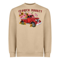 Mushroom flower market Heavyweight Sweatshirt - MaliasSmallBusiness