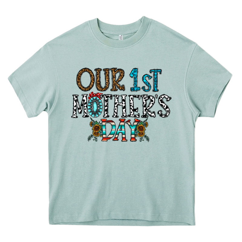 Our 1 St Mother's Day Heavy Core Tee by CowhideDigitalArt | Teevron