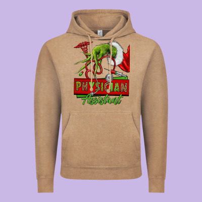 Christmas Character Hand Physician Assistant Vintage Hoodie Designed By Nancycooperartshop