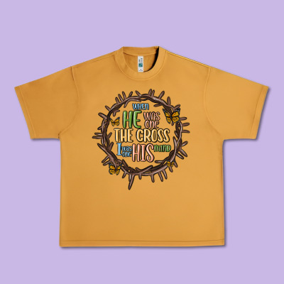 When He Was One The Cross I Was One His Mind Urban Heavy Tee Designed By Maliassmallbusiness