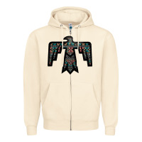 Sandshell Black Aztec Thunderbird Zipper Hoodie - Bettercallsaul