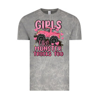 Cloud Rock girls like monster trucks too Vintage Tee - MaliasSmallBusiness