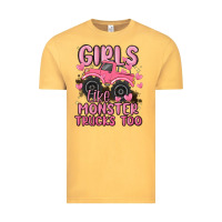 Girls Like Monster Trucks Too Vintage Tee | Teevron