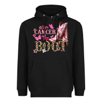 Black Give Cancer the boot Cancer Awareness Heavyweight Hoodie - HowdyJamesFarm