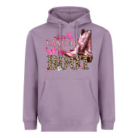 Lavender Give Cancer the boot Cancer Awareness Heavyweight Hoodie - HowdyJamesFarm