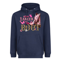 Navy Give Cancer the boot Cancer Awareness Heavyweight Hoodie - HowdyJamesFarm