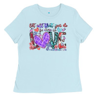 Baby Blue let all that you do be done in love Ladies Tee - RacoonDesign