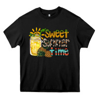 Black sweet summer time pineapple Heavy Core Tee - RacoonDesign