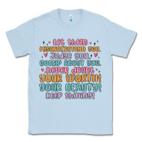 Dusty Blue let them Classic Tee - MaliasSmallBusiness