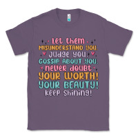 Lavender let them Classic Tee - MaliasSmallBusiness