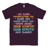 Plum let them Classic Tee - MaliasSmallBusiness