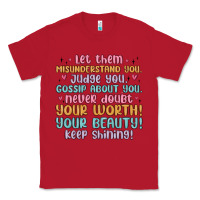 Red let them Classic Tee - MaliasSmallBusiness