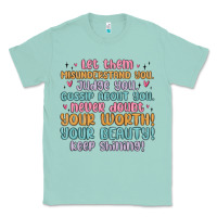 Seafoam let them Classic Tee - MaliasSmallBusiness