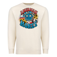 Sandshell American honey smiley Premium Sweatshirt - HowdyJamesFarm