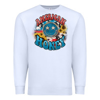 White American honey smiley Premium Sweatshirt - HowdyJamesFarm