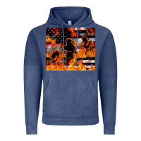 Vintage Denim firefighter thin red lin Vintage Hoodie - LillyAllenDesigns