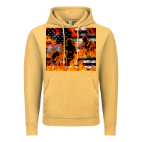 Vintage Mustard firefighter thin red lin Vintage Hoodie - LillyAllenDesigns