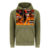 Vintage Olive firefighter thin red lin Vintage Hoodie - LillyAllenDesigns