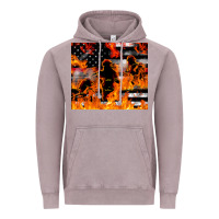 Vintage Zinc firefighter thin red lin Vintage Hoodie - LillyAllenDesigns