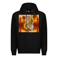 Tigers With Scratches Premium Hoodie | Teevron