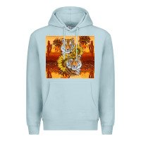 Blue Mist tigers with scratches Premium Hoodie - TumblerDesignByShophia