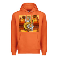 Carrot tigers with scratches Premium Hoodie - TumblerDesignByShophia