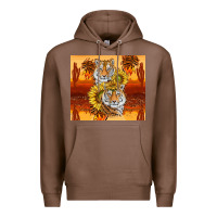 Chestnut tigers with scratches Premium Hoodie - TumblerDesignByShophia